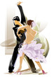 Illustration: Social dancing02 Social dancing02