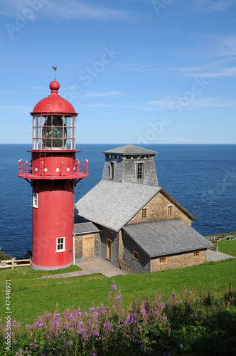 Photo: Quebec, the lighthouse of Pointe a la Renommee in Gaspesie Quebec, the lighthouse of Pointe a la Renommee in Gaspesie