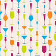Seamless stemware background