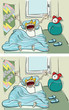 Waking up ... Find 10 Differences ... solution in hidden layer