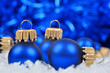 blue christmas decorations