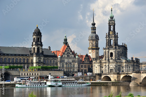 Photo: Dresden, Stadtansicht über die Elbe Dresden, Stadtansicht über die Elbe