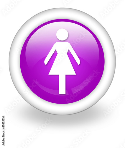 Illustration: Violet Icon "Ladies Restroom" Violet Icon "Ladies Restroom"