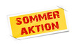 Label gelb Sommeraktion