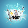 Modern technology illustration