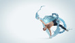 Modern style dancer posing