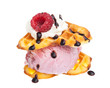 Eis zwischen zwei Waffeln