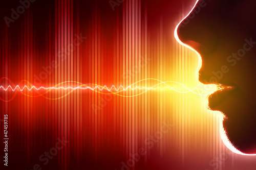 Illustration: Sound wave illustration Sound wave illustration
