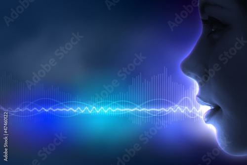 Illustration: Sound wave illustration Sound wave illustration