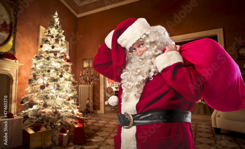 Photo: Santa Claus in a House Santa Claus in a House