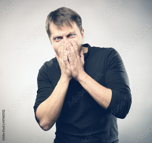 Photo: Scared man Scared man