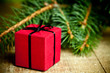 christmas decoration and fir tree