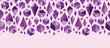 Vector purple geometric jewel shapes horizontal seamless