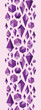 Vector purple geometric jewel shapes vertical seamless ornament