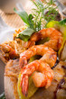 Photo: shrimps with fish and vegetables shrimps with fish and vegetables