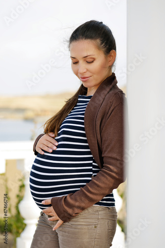 Photo: tender pregnant woman tender pregnant woman