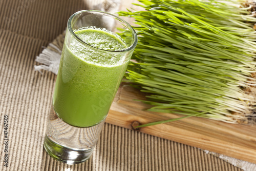 Photo: Green Organic Wheat Grass Shot Green Organic Wheat Grass Shot