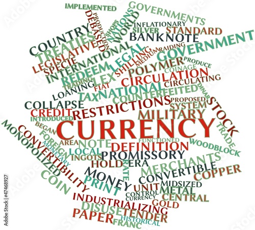 Illustration: Word cloud for Currency Word cloud for Currency