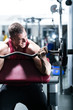 Fitness, Studio, Fitnessstudio, Hantel, Hanteln,Langhantel, Mann