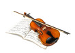 Violin And Fiddle Stick Over S...