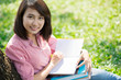 Pretty female student