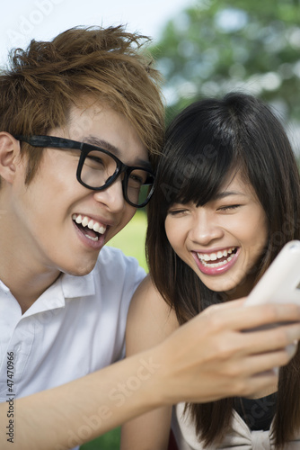 Photo: Laughing teens Laughing teens