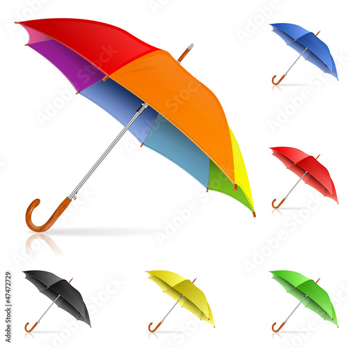 Vector: Set Umbrellas Set Umbrellas