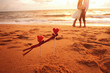 honeymoon, loving couple on the beach
