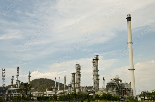 Photo: Oil purify plant. Oil purify plant.