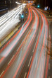 Light Trails on Busy Road.