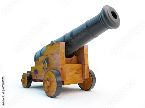 Illustration: Old pirate cannon Old pirate cannon