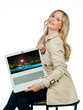 attractive woman planing vacation