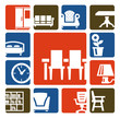 furniture icons set