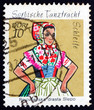 Postage stamp GDR 1971 Sorbian Dance Costume, Schleife