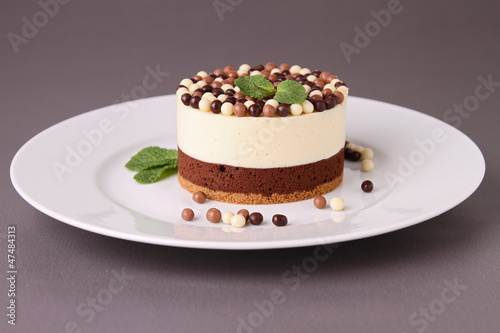 Photo: gourmet chocolate mousse cake gourmet chocolate mousse cake