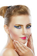 beautiful young woman close up
