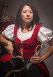 Dramatic Female Pirate Scene.