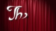closing red curtain with a title "the end"