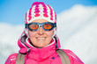 Young woman in a ski wear