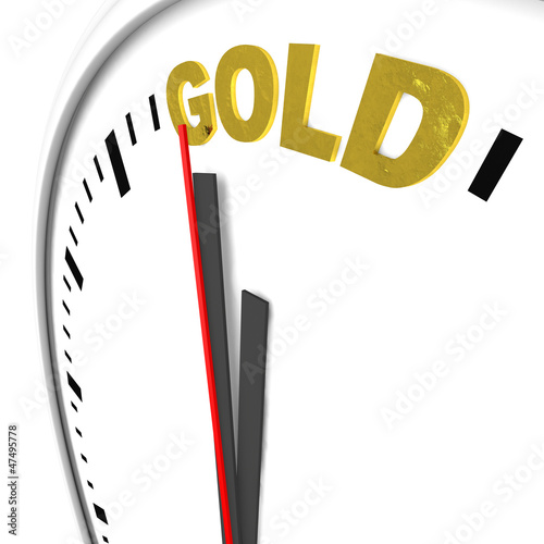Illustration: Uhr, Gold, Uhr, Gold,