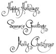Three Christmas Time Handwriting Wishes