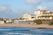Evening light on Porthmeor Beach St Ives Cornwall England UK