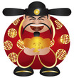 Chinese Prosperity Money God with Gold Bar