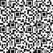 Vector QR code seamless pattern background with hand drawn