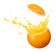 Photo: splashing orange splashing orange
