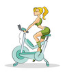 Vector: Woman fitness Woman fitness