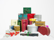 stack of colorful presents