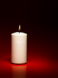 white burning candle