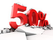 Illustration: 50 percent discount 50 percent discount
