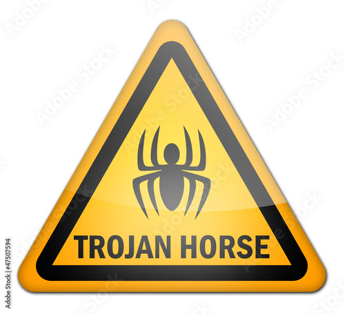 Illustration: Hazard Sign "Trojan Horse" Hazard Sign "Trojan Horse"